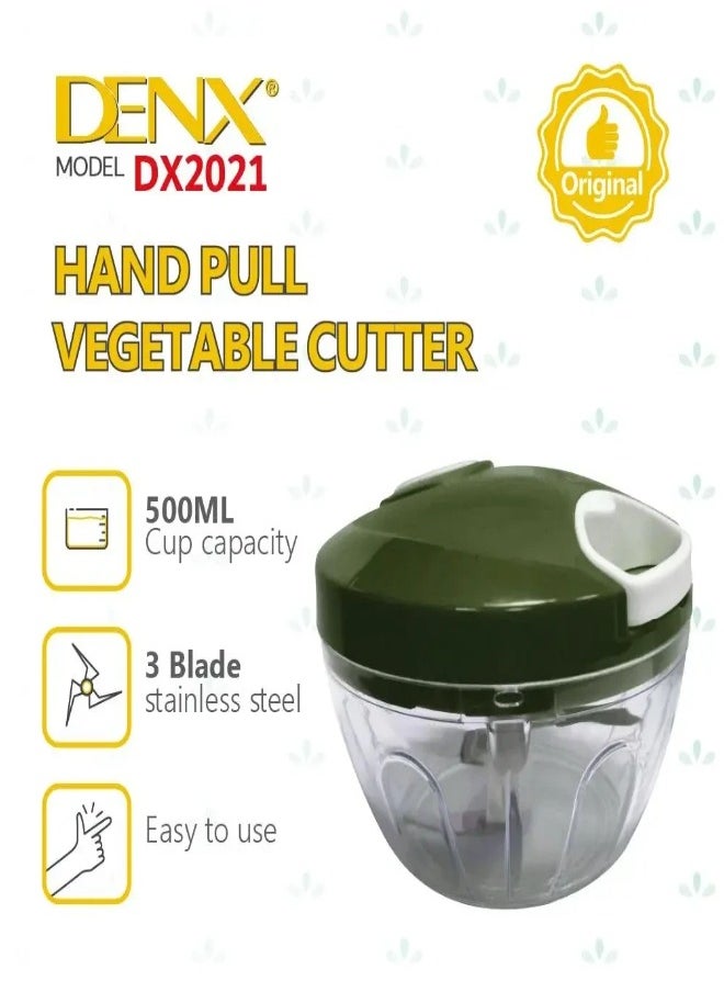 Denx Braxon Easy Rotate Slicer with Pull Cord, Manual Meat Grinder Chopper, Blender, Food Processor, Vegetable Cutter, Multicolor  - Image 1