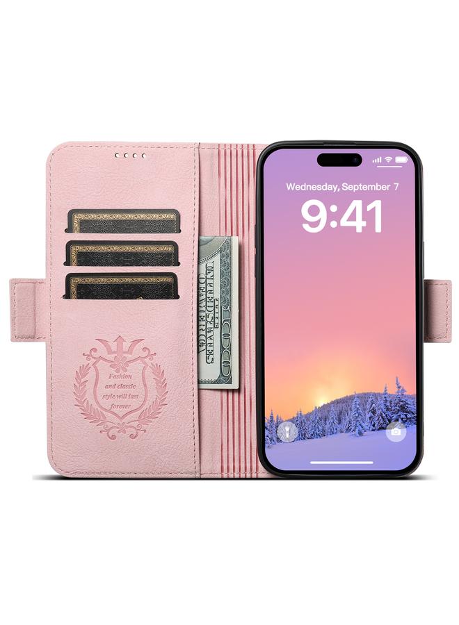 Suteni Case For iPhone 15 SUTENI J07 Multifunctional Horizontal Flip Magsafe Leather Phone Case - Image 3