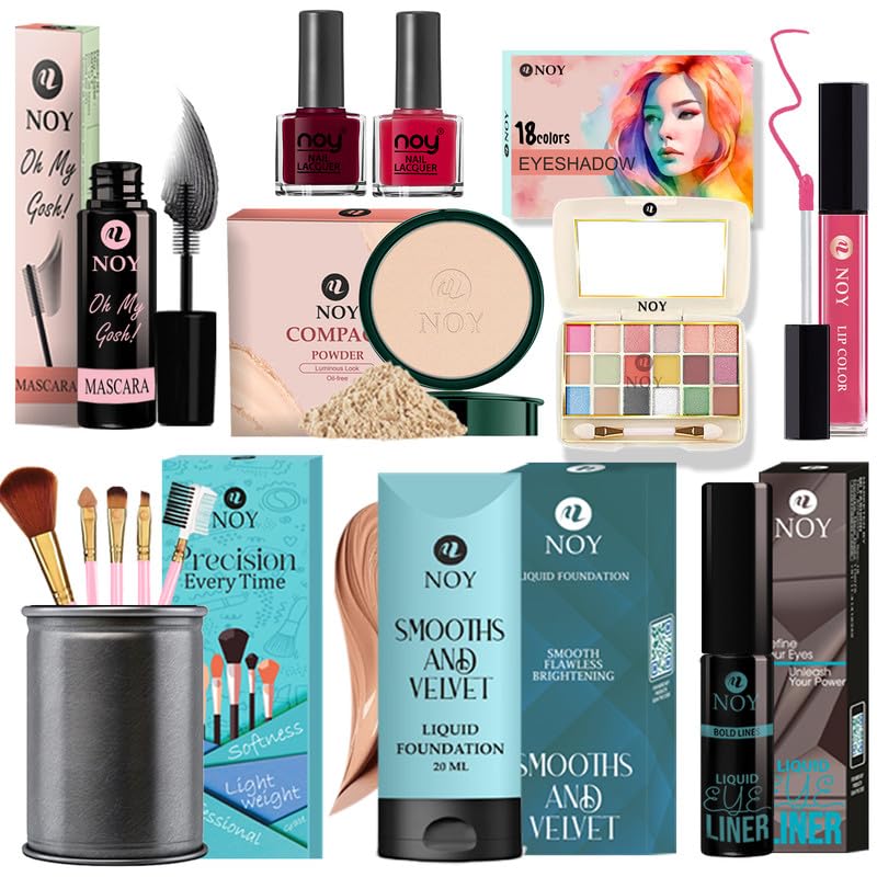 Noy Bold Makeup Kit For Women Makeup Kit Gift Set All In One Beauty Essentials For Any Occasion Beautiful And Elegant Pack Of 13 - Image 1
