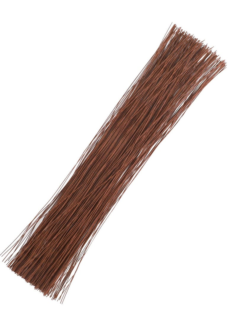 SYOSI - 200 Pcs Floral Wire, 26 Gauge Crafts Wire Florist Flower Wire Stems Brown Floral Wire for Crafts Bouquet Stem Wreath Making Flower Arrangement Supplies (Brown,14 Inch) - Image 1