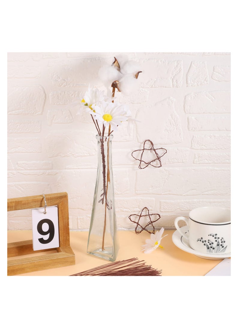 SYOSI - 200 Pcs Floral Wire, 26 Gauge Crafts Wire Florist Flower Wire Stems Brown Floral Wire for Crafts Bouquet Stem Wreath Making Flower Arrangement Supplies (Brown,14 Inch) - Image 1