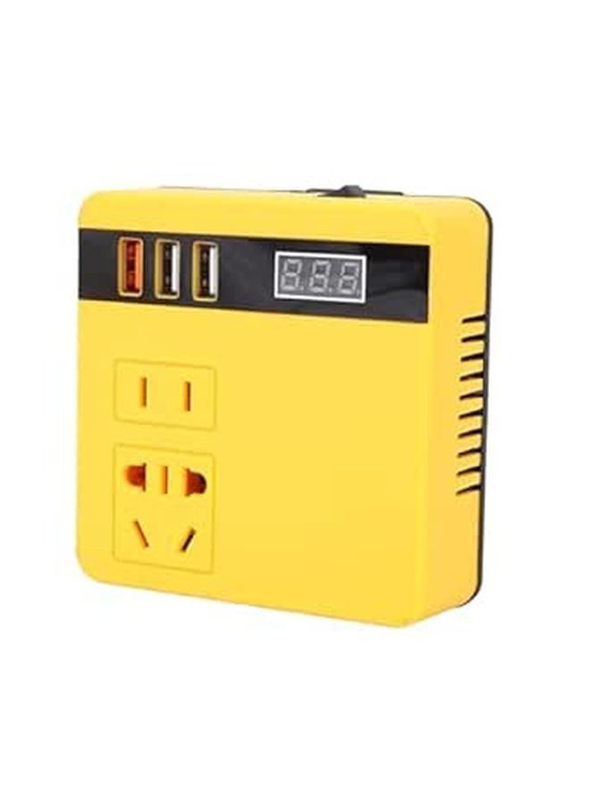 120W Wireless Power Inverter With Battery DC 18 21V AC Input 3 USB Ports Voltage Display - Image 1