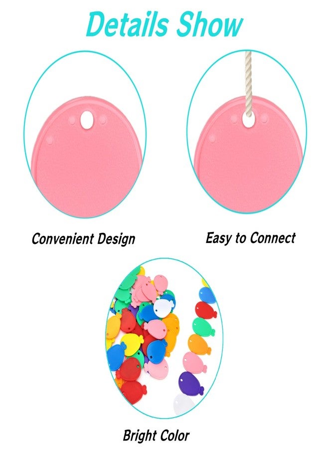 ELFULLY 80 Pcs Plastic Balloon Weights, Reusable Colorful Balloons Pendants, Wedding Birthday Party Balloons Accessories for Helium Balloon Decoration - Image 3
