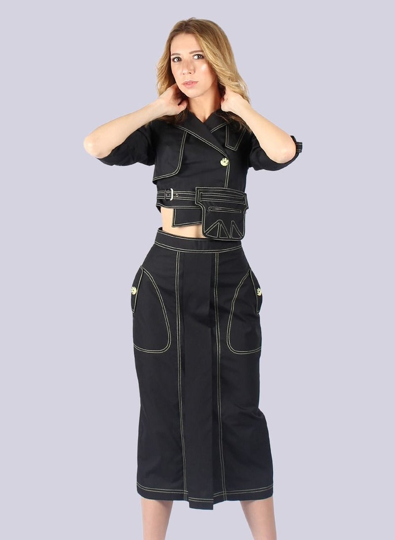 NIVA FASHION HOUSE New York Skirt and Jacket Set  - Image 2