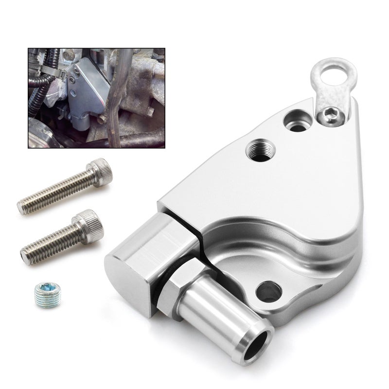 Intake Manifold Coolant Adapter Plate: Silver Aluminum Alloy, Easy Installation - Improved Cooling Efficiency, Replacement Plate for Honda Acura K20 K24 K Series Engines - Image 2