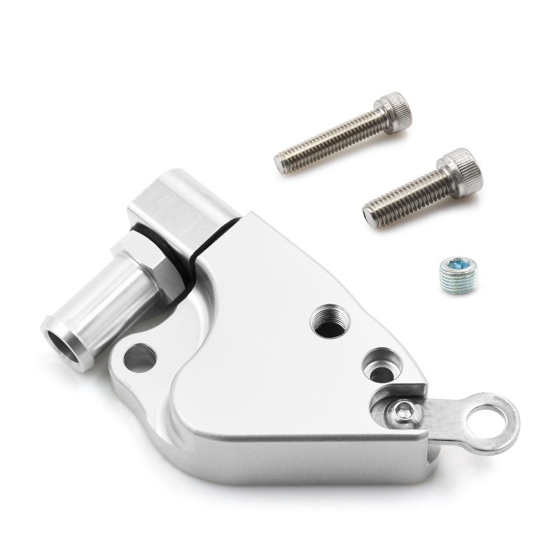 Intake Manifold Coolant Adapter Plate: Silver Aluminum Alloy, Easy Installation - Improved Cooling Efficiency, Replacement Plate for Honda Acura K20 K24 K Series Engines - Image 1