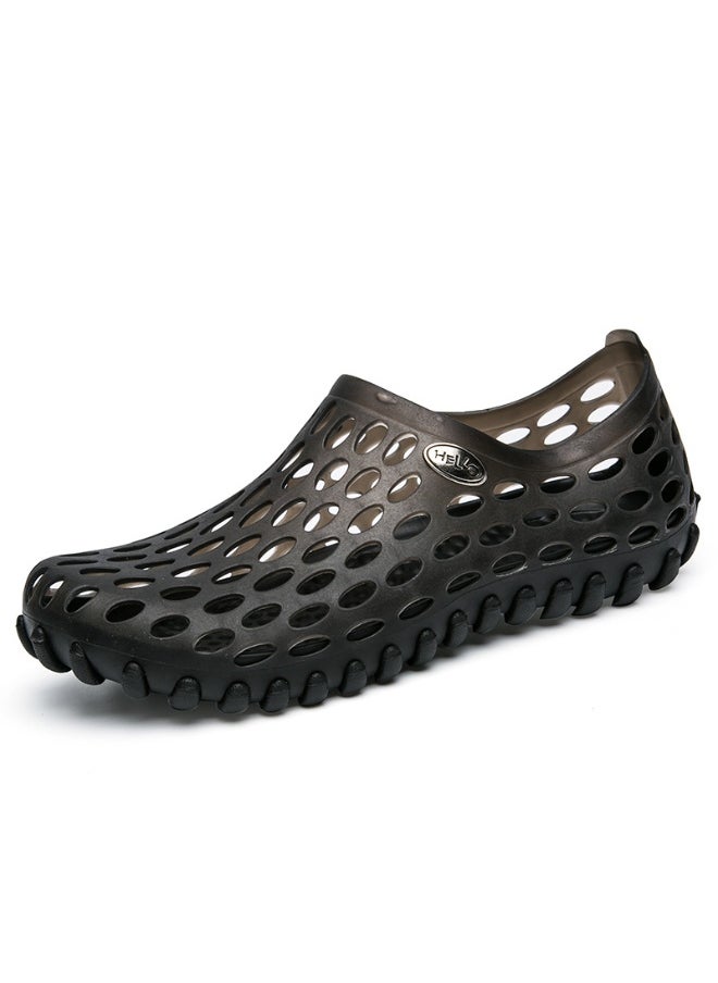 NIBEMINENT Summer Massage Base Sandals Non-Slip Beach Shoes Couple Hole Shoes Breathable Garden Slippers  Adults  - Image 1