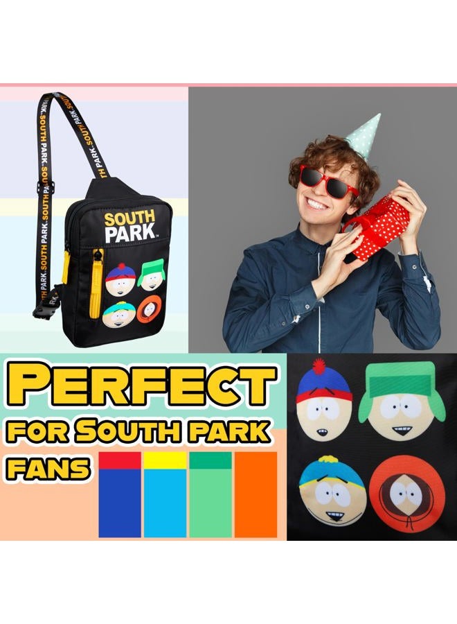 South Park Sling Bag for Men, Crossbody Bag with Adjustable Strap Shoulder Side Chest Bag for Travel Holiday Sports - Image 2