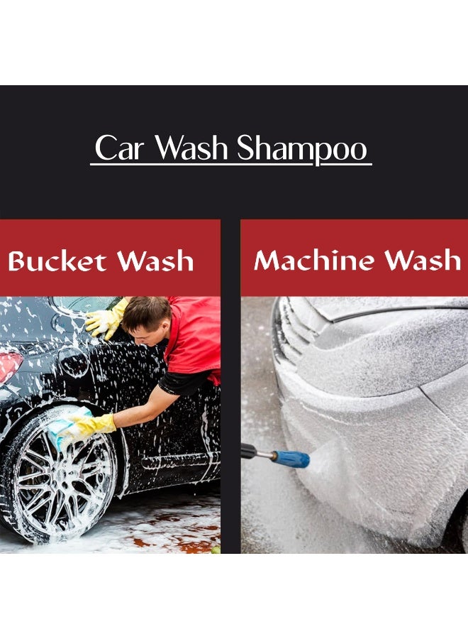 إيفو شامبو غسيل السيارات والشمع الفاخر بالكرز، 475 مل، درجة حموضة محايدة، رغوة عالية، حماية من الشمع، لمعان شديد اللمعان خالٍ من الخطوط، مناسب للسيارات والدراجات والدراجات الهوائية، غسيل مدفع/دلو رغوي، ألوان سوداء/داكنة - Image 3