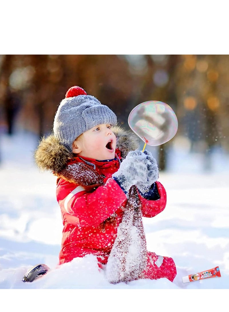 Colour 20PCS Blow Plastic Bubbles Toy Set, Large Bubble Balloons Bubble Blowing Products Collection Kid-Friendly Bubble Blowing Toys for Kids Outside Party Birthday Gift Toddler Outdoor Toys - Image 3