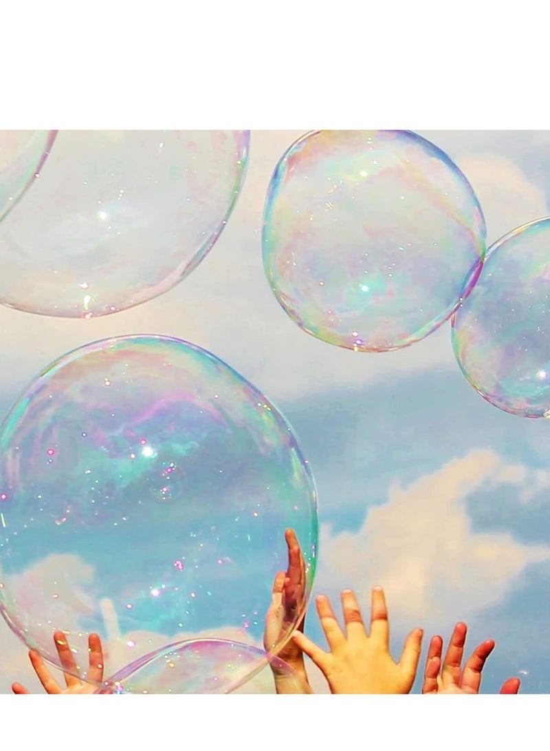 Colour 20PCS Blow Plastic Bubbles Toy Set, Large Bubble Balloons Bubble Blowing Products Collection Kid-Friendly Bubble Blowing Toys for Kids Outside Party Birthday Gift Toddler Outdoor Toys - Image 5