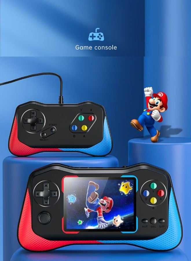 Neutral Classic Joystick Handheld Console + Gamepad (Two-Player Edition), 3.5-inch HD Colour Screen, Hundreds of Built-in Classic Games, 1200mAh Rechargeable Battery, Connects to TV and Gamepad (Colour) - Image 1