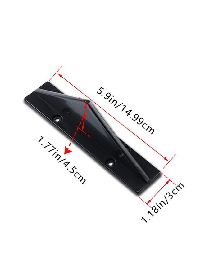Couslcd 4pcs Car Lower Bumper Lip Diffuser, Rear Splitter Lip Wing with Screw, Anti-Crash Accessories Spoiler Fin Protector,Universal Auto Decoration for Car SUV Truck (B Surface Black) - Image 2