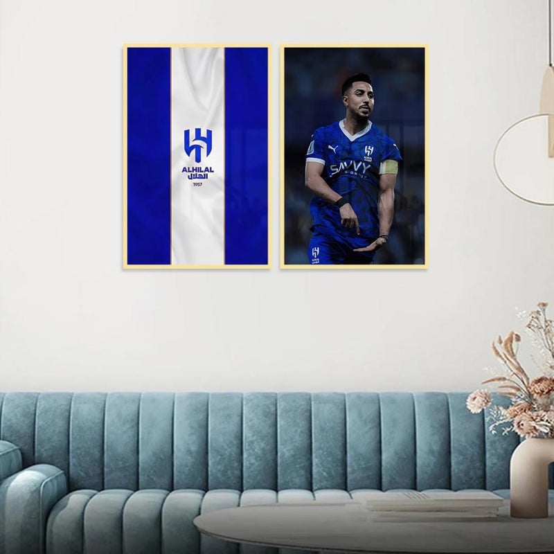 Marktna Double canvas painting with Al Hilal Club design - Image 1