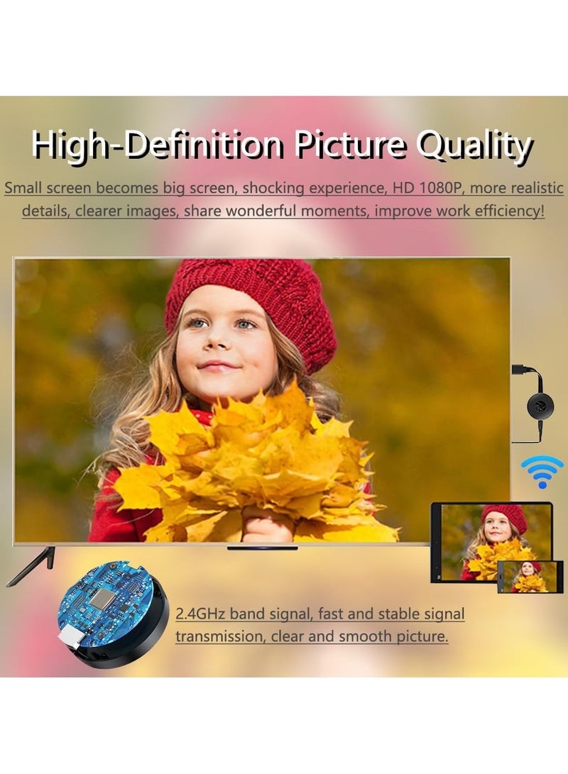 عرض دونجل لاسلكي HDMI عرض محول HDMI عرض دونجل واي فاي استقبال لاسلكي تدفق Seurico TV Box لأجهزة iPhone / iPad / Android / iOS / Windows / Mac / PC / TV / Miracast / DLNA / Airplay