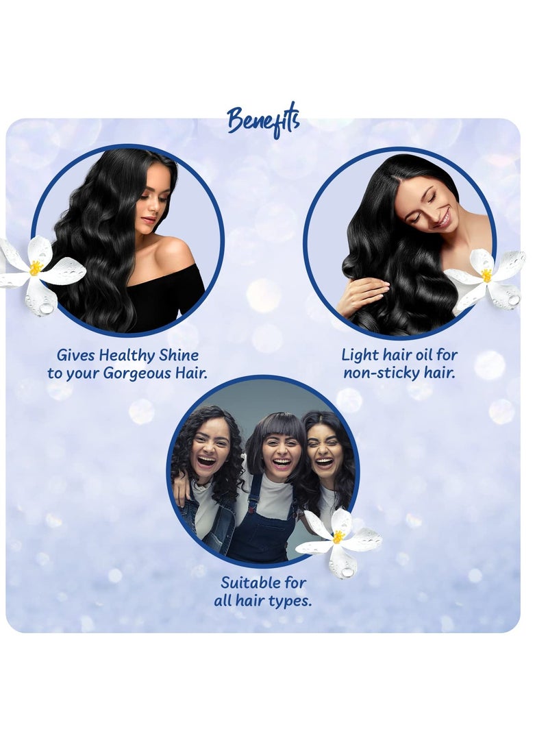 Parachute Parachute Advansed Jasmine Coconut Hair Oil With Vitamin E For Healthy Shiny Hair Non Sticky 500ml  - Image 4