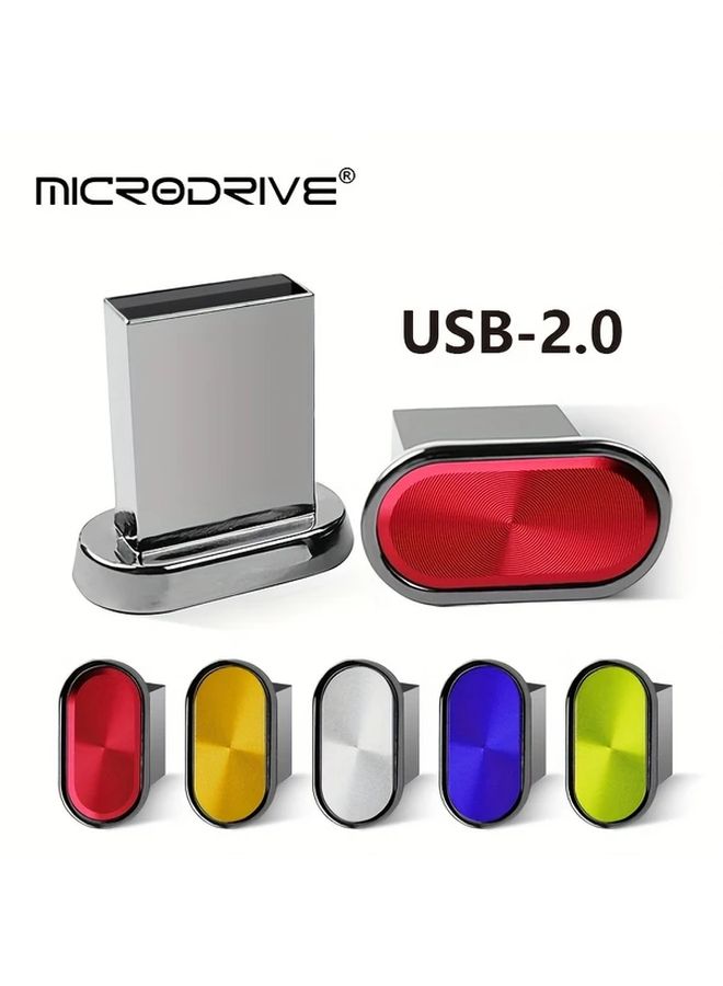 USB 2.0 8GB Micro Mini Metal Button Flash Drive Creative Red Car Music Gift For PC Laptop - Image 1