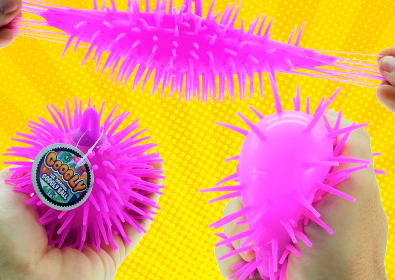 Ja-Ru JA-RU Googly Puffer Ball Rubber Spike Ball (1 Unit Assorted) Soft Squishy & Stretchy Tentacles. Colorful Fidget Toy for Kids. Therapy Balls & Party Favor Supply 22163-1 - Image 3