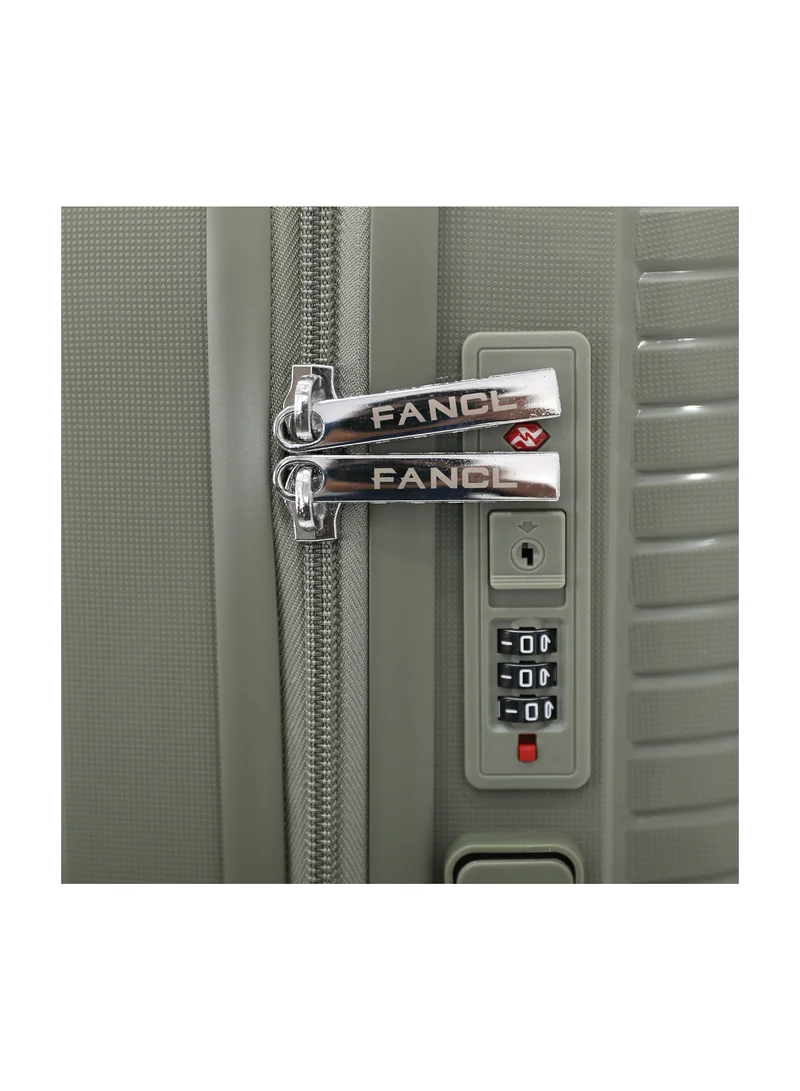 فانكل FANCL-Hardside 20 inch Carry On Luggage with USB Charging Port,Olive