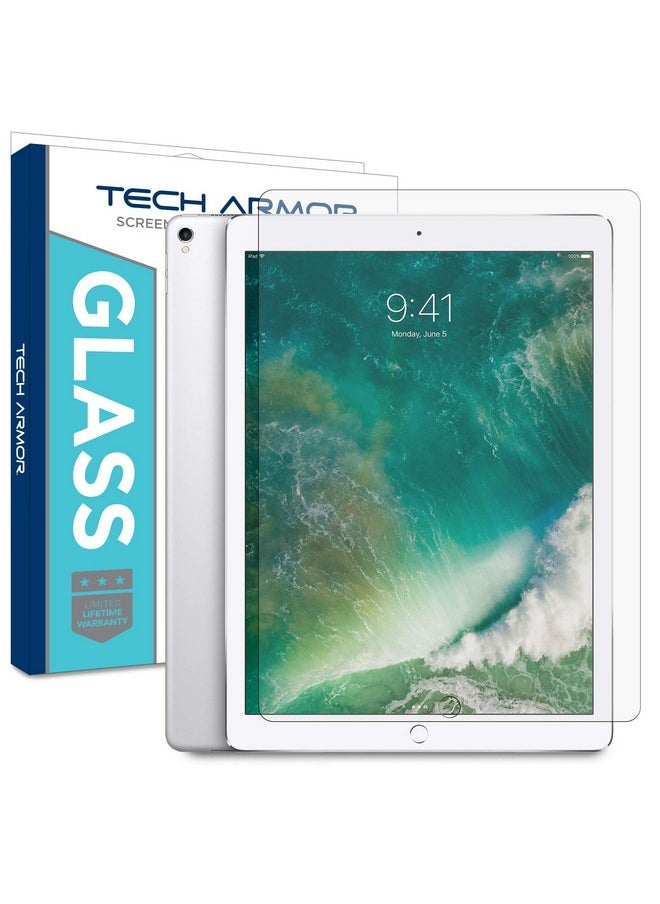 Tech Armor - واقي شاشة من الزجاج الباليستي مصمم لجهاز Apple Ipad Pro مقاس 12.9 بوصة (2015 و2017) عبوة واحدة - Image 1