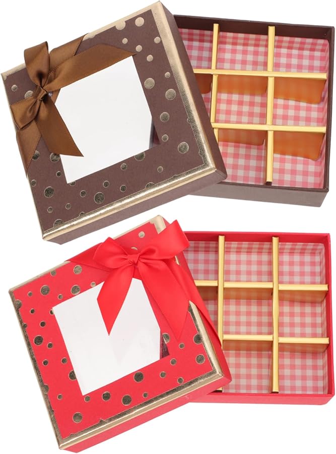 Safigle 2pcs Heart Shaped Chocolate Box For Wedding Favors Birthday Valentine Candy Storage - Image 2