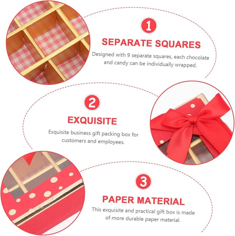 Safigle 2pcs Heart Shaped Chocolate Box For Wedding Favors Birthday Valentine Candy Storage - Image 4