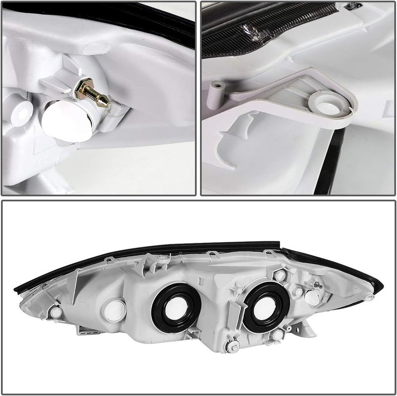 DNA MOTORING استبدال مصباح المصباح الأمامي الجانبي الأيمن DNA MOTORING OEM-HL-0094-R بتصميم هيكل كروم لسيارة تويوتا كامري 2005-2006 - Image 3