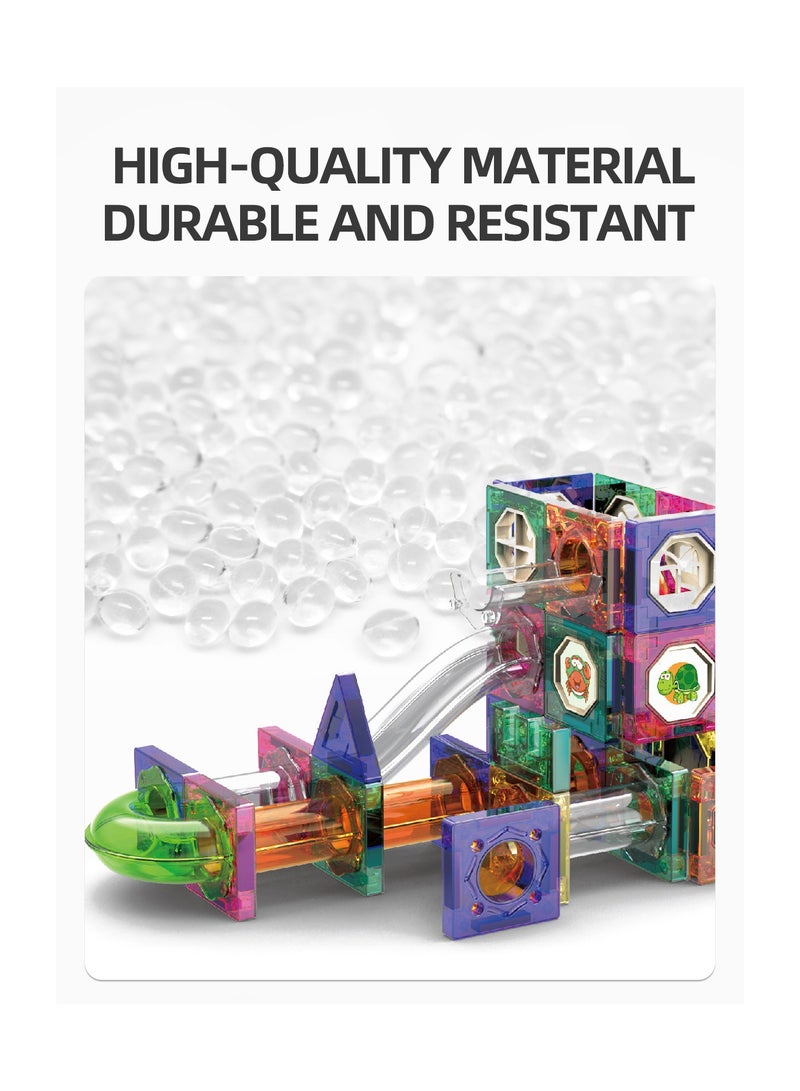 ماجنيتك مكعبات بناء مغناطيسية، مجموعة مكونة من 160 قطعة من مكعبات البناء ثلاثية الأبعاد النابضة بالحياة، تشجع البناء الإبداعي، وتعزز نمو الدماغ التعليمي، وتحفز الخيال، وألعاب العلوم والتكنولوجيا والهندسة والرياضيات للأطفال من سن 3 سنوات فما فوق. - Image 5