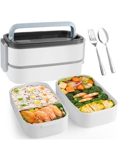 SUCITY Leakproof Bento Box Large Lunch Box With Compartments Und Cutlery Set Food Picks For Lunch Box Containers For Adults Microwave Food Safebento Boxes  - Image 1