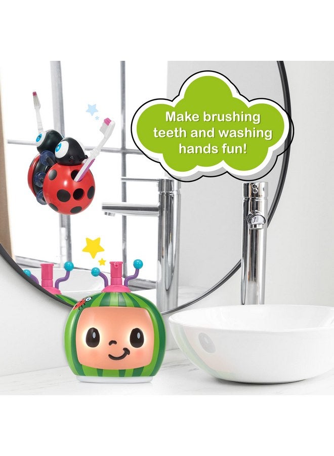 واو! ستاف واو! مجموعة CoComelon Toys Musical Buddies | موزع صابون يغني وحامل فرشاة أسنان يغني | لعبة تعليمية لمرحلة ما قبل المدرسة مع أغاني الأطفال | للأطفال الصغار والبنات والأولاد | من سن 3 سنوات فما فوق - Image 2