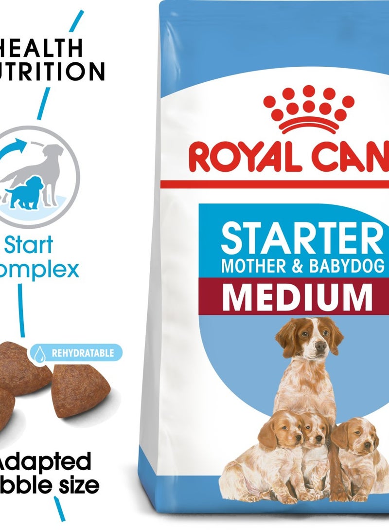 رويال كانين طعام جاف رويال كانين ستارتر للأم والطفل، للكلاب من السلالة المتوسطة حتى وزن 11-25 كجم، 4 كجم - Image 2