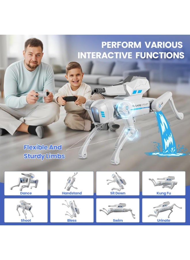 Rich Life Smart Robot Dog Toy for Kids with Blaster, Voice & Remote Control, App Programming, Bionic Walking - Image 4