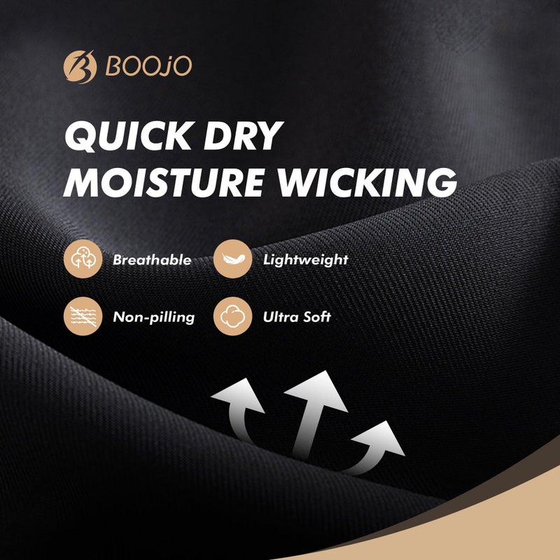 BOOJO 4 Pack Long Sleeve Shirts for Men - Quick Dry Moisture Wicking Sun Protection Tshirts for Fishing Workout Athletic Casual Gym - Image 3