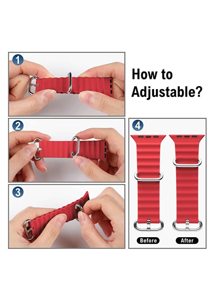 Alpine Loop Compatible for Apple Watch Band Ultra 49mm45mm 44mm 42mm, for Nylon Sport Solo Loop Woven Wristband, replacement Strap for iWatch Series 8/7/6/5/4/3/2/1/SE/Ultra Women Men  - Image 3