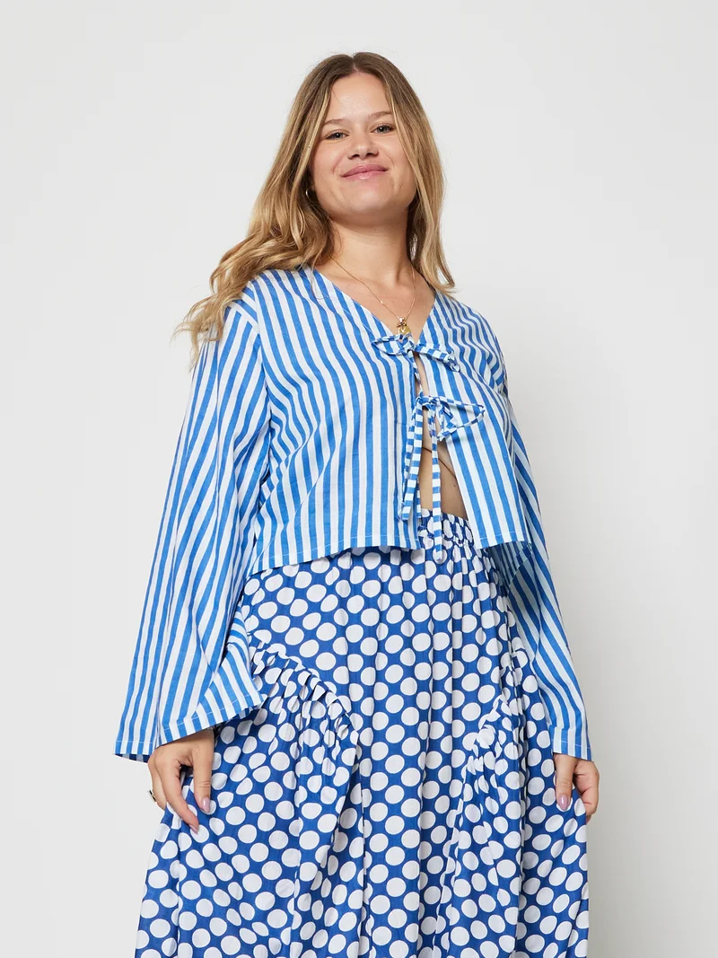 Kyshmysh POLKA LINE SKIRT SET