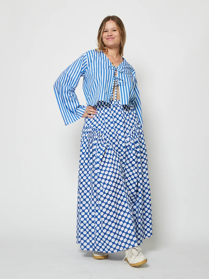 Kyshmysh POLKA LINE SKIRT SET