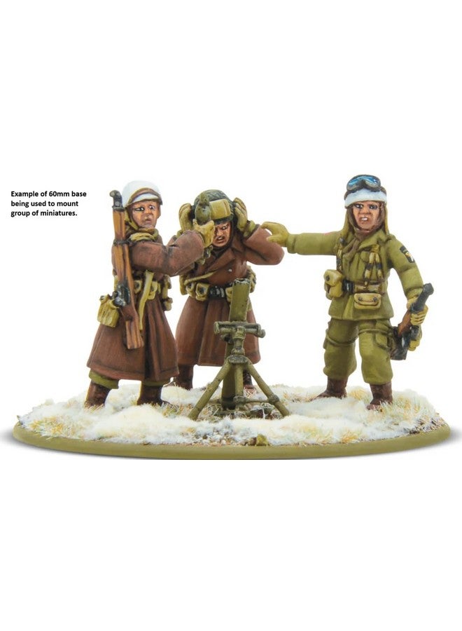 Warlord Games 16 x 60mm Round Plastic lipped Bases for Tabletop Miniatures - Image 3