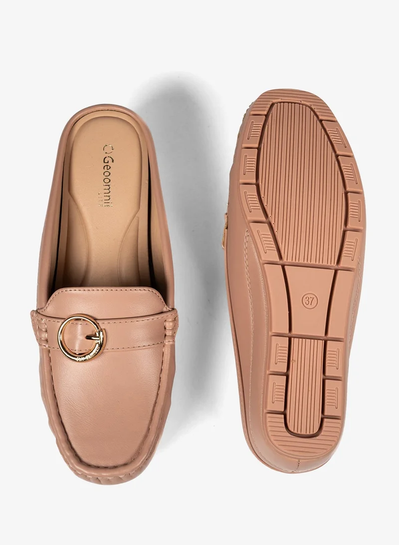 Geoomnii PINK Geoomnii Closed Flat Shoes for Women – Comfortable Slip-On Ballet Flats for Office, Daily Wear & Casual Use for Women | Best Price UAE