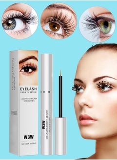 W3W Eyelash Growth Serum for Longer Thicker Lashes and Brows Natural Plant Extracts Hypoallergenic Formula and Effective Stimulate Lash Growth Eyelash Enhancement Serum 3ml  - Image 1