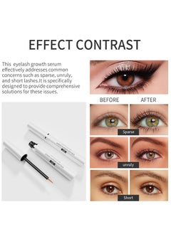 W3W Eyelash Growth Serum for Longer Thicker Lashes and Brows Natural Plant Extracts Hypoallergenic Formula and Effective Stimulate Lash Growth Eyelash Enhancement Serum 3ml  - Image 3