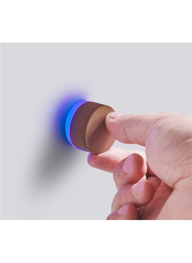 milano Milano Ava Zinc LED Cabinet Knob 33mm – Modern Built-In White Light, Stylish Drawer & Door Handle for Wardrobe, Kitchen, Furniture, Home Décor  - Image 1