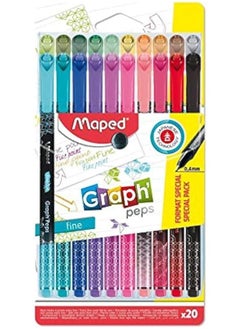 Graph Peps Fineliner 20 Pieces Set - pzsku/ZE74CA17553AC2E44AF5BZ/45/_/1740916993/0dd36d4b-3e79-4c27-ae80-3d2ca3ad7ea5