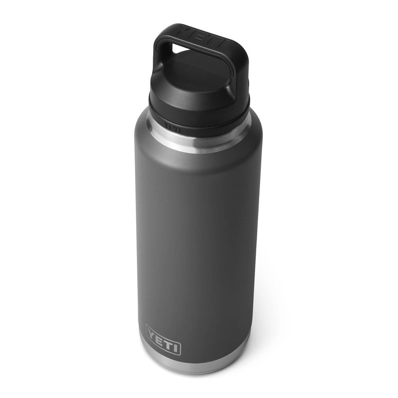 YETI Rambler 46 oz Bottle, Leakproof, Vacuum Insulated, Stainless Steel with Chug Cap, Charcoal - Image 3