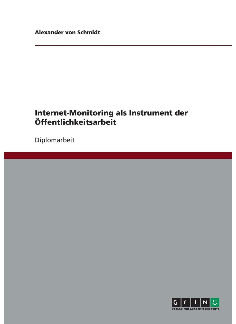 Internet-Monitoring als Instrument der Öffentlichkeitsarbeit 