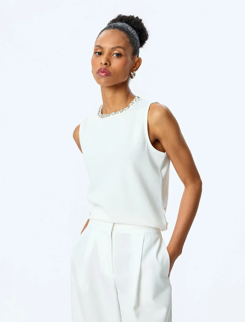 كوتون Sleeveless Blouse
