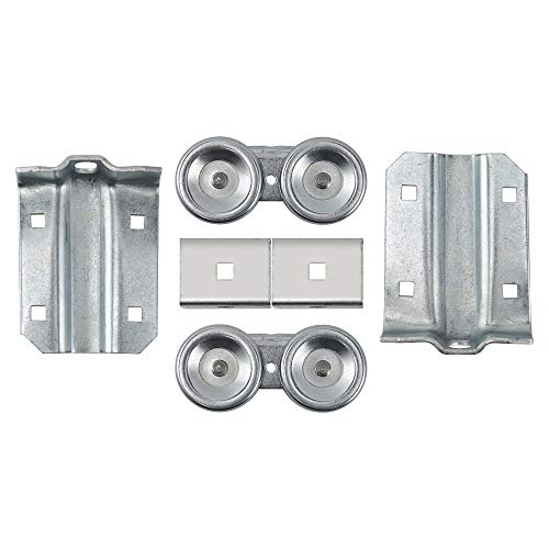 HOME MASTER HARDWARE Box Rail Hanger Kit 2 Set,Exterior Barn Door Hardware Kit,Each Rated Safe Working Load 225 lbs,Zinc Plated - Image 2