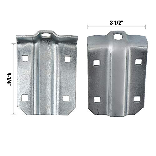 HOME MASTER HARDWARE Box Rail Hanger Kit 2 Set,Exterior Barn Door Hardware Kit,Each Rated Safe Working Load 225 lbs,Zinc Plated - Image 5