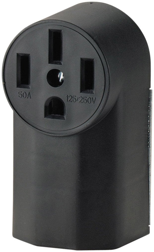 Eaton WD1212 50Amp 3Pole 4Wire 125Volt Surface Mount Range Power Receptacle Black