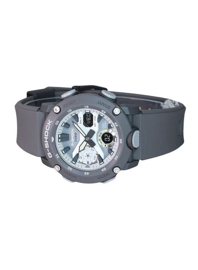 كاسيو Casio G-Shock Hidden Glow Series Analog Digital Resin Strap Grey Dial Quartz GA-2000HD-8A - Image 3
