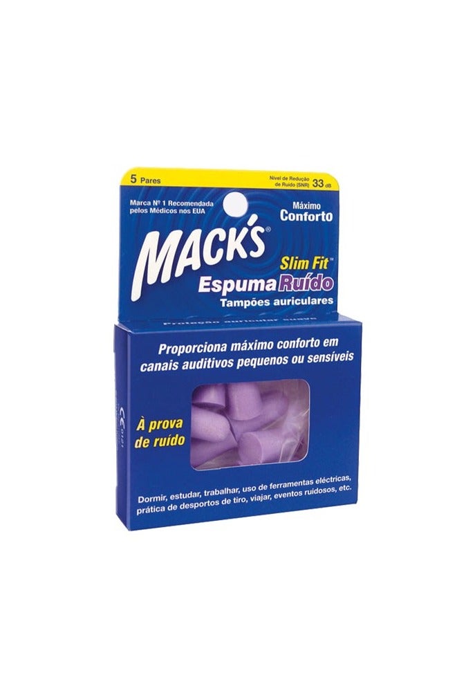 Mack's Foam Noise Slimfit Earplugs 5pairs - Image 1